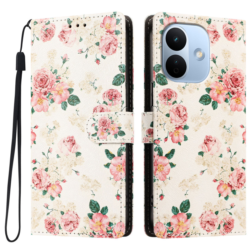 Capa para Xiaomi Redmi Note 17 Pro 5G com padrão Liberty Flowers