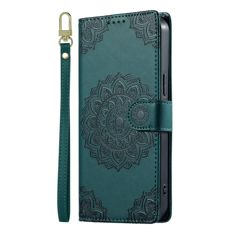 Capa para Xiaomi Redmi Note 17 Pro 5G com padrão floral Mandala e alça