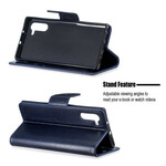 Samsung Galaxy Note 10 Borboletas de Capa e Aba Oblíqua