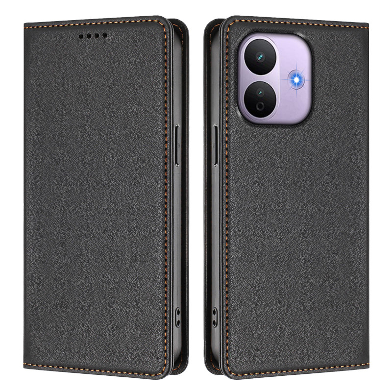 Capa Flip para Xiaomi Redmi Note 17 Pro 5G com efeito de couro (RFID)