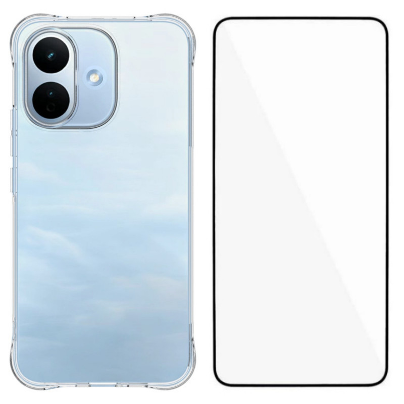 Capa transparente para o Xiaomi Redmi Note 17 Pro 5G com protetor de ecrã
