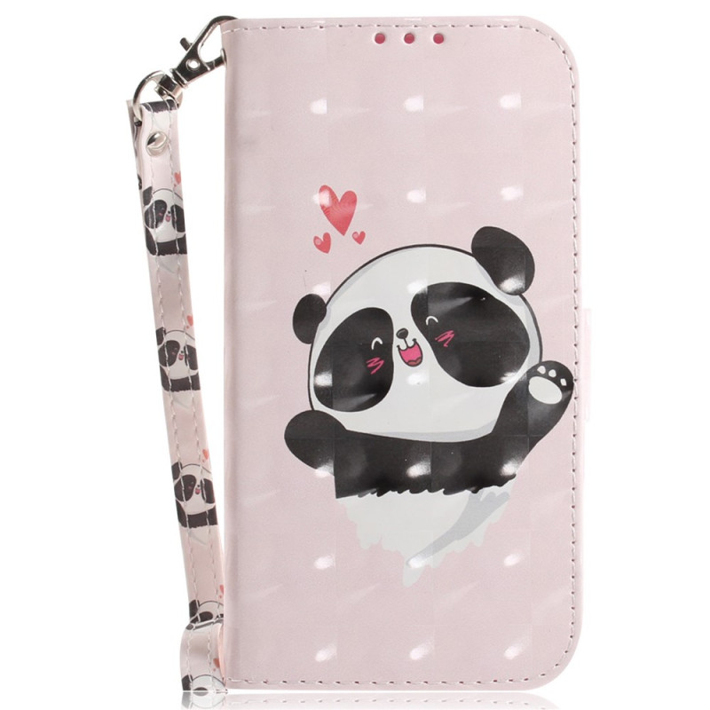 Capa Xiaomi Redmi Note 17 Pro 5G «Panda Love» com alça