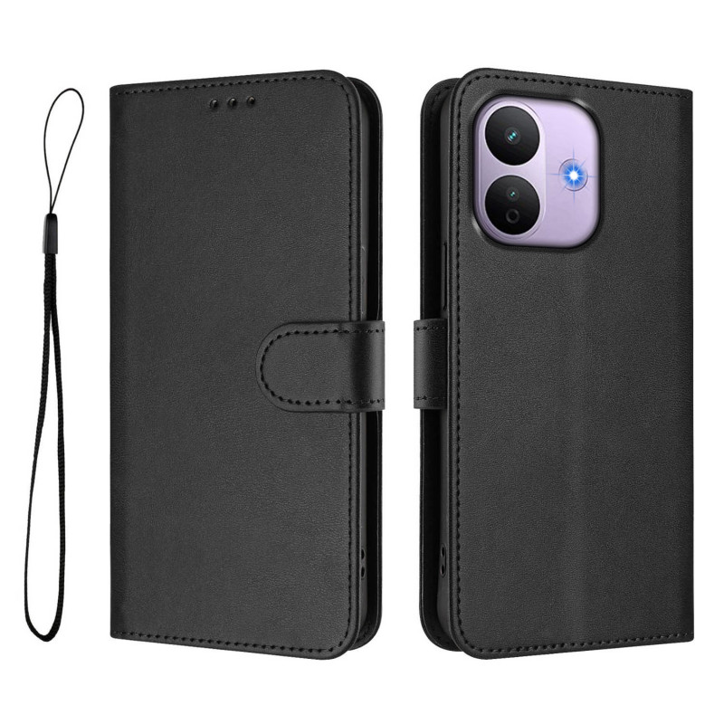 Capa para Xiaomi Redmi Note 17 Pro 5G com efeito de couro clássico