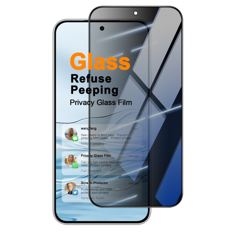 Proteção em vidro temperado anti-espião para o ecrã do Xiaomi Redmi Note 17 Pro 5G