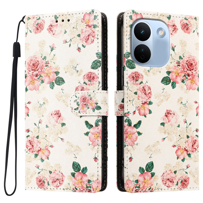 Capa para Xiaomi Redmi Note 17 Pro Max 5G com padrão Liberty Flowers