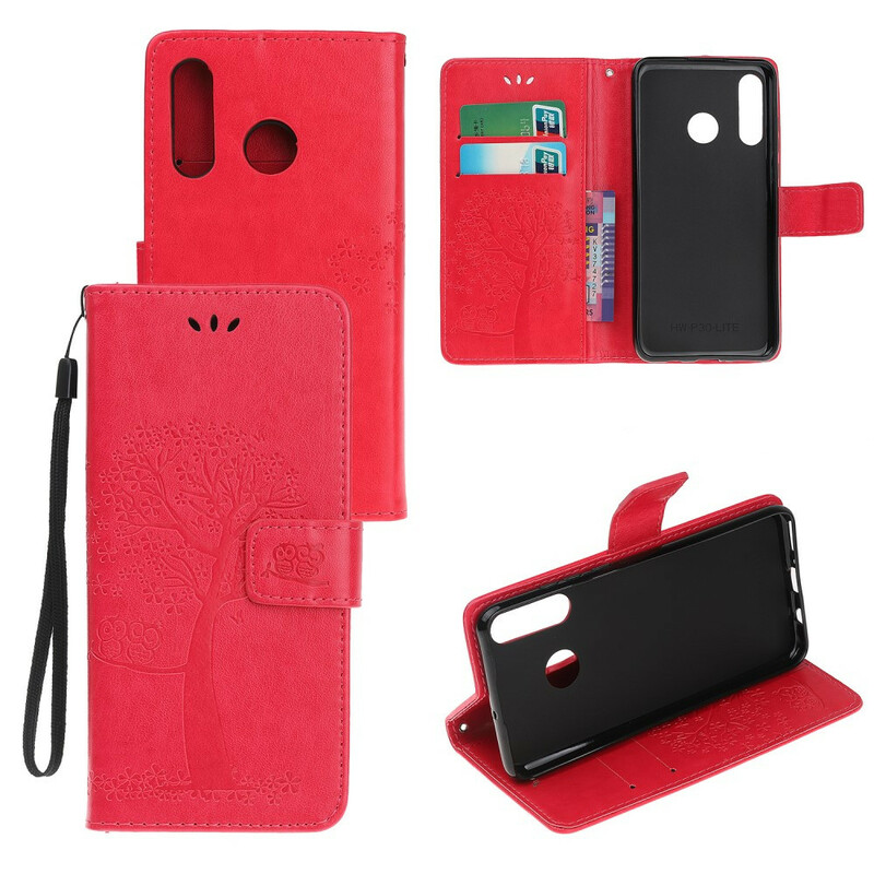 Capa Huawei P Smart Plus 2019 Tree and Owl Strap