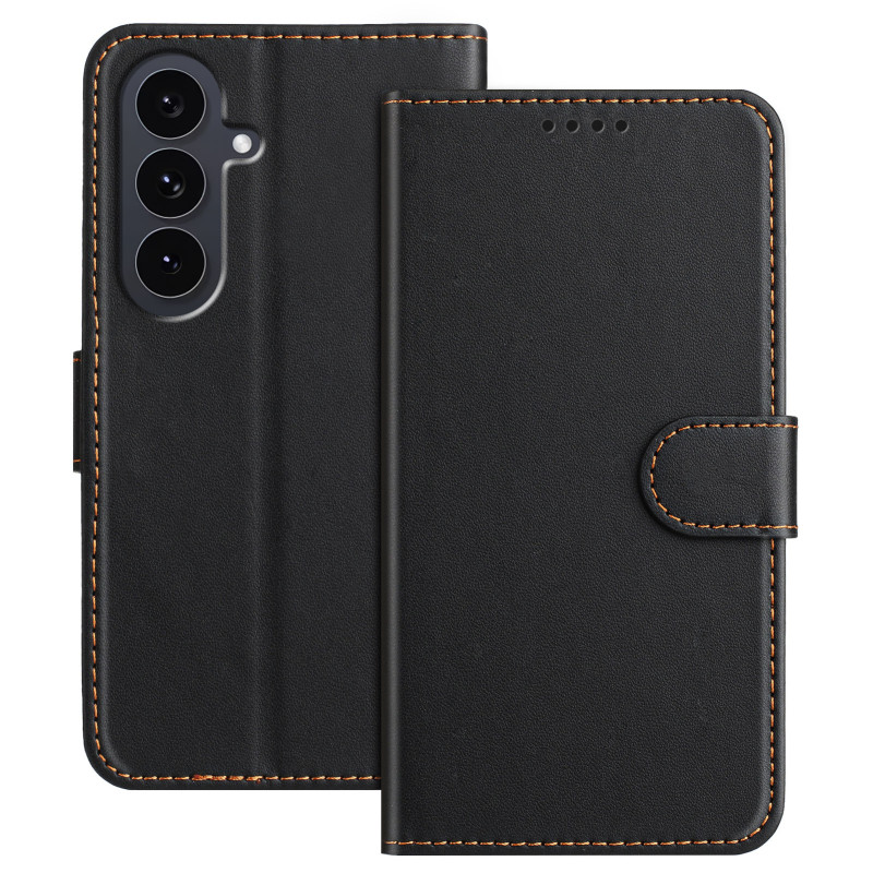 Housse Samsung Galaxy S26 FE Effet Cuir Couture