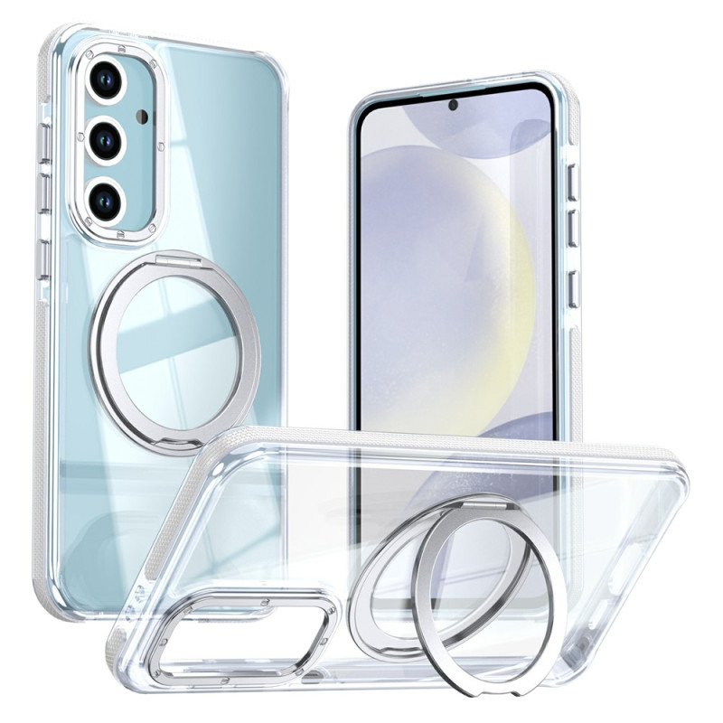 Capa transparente para Samsung Galaxy S26 FE com anel magnético