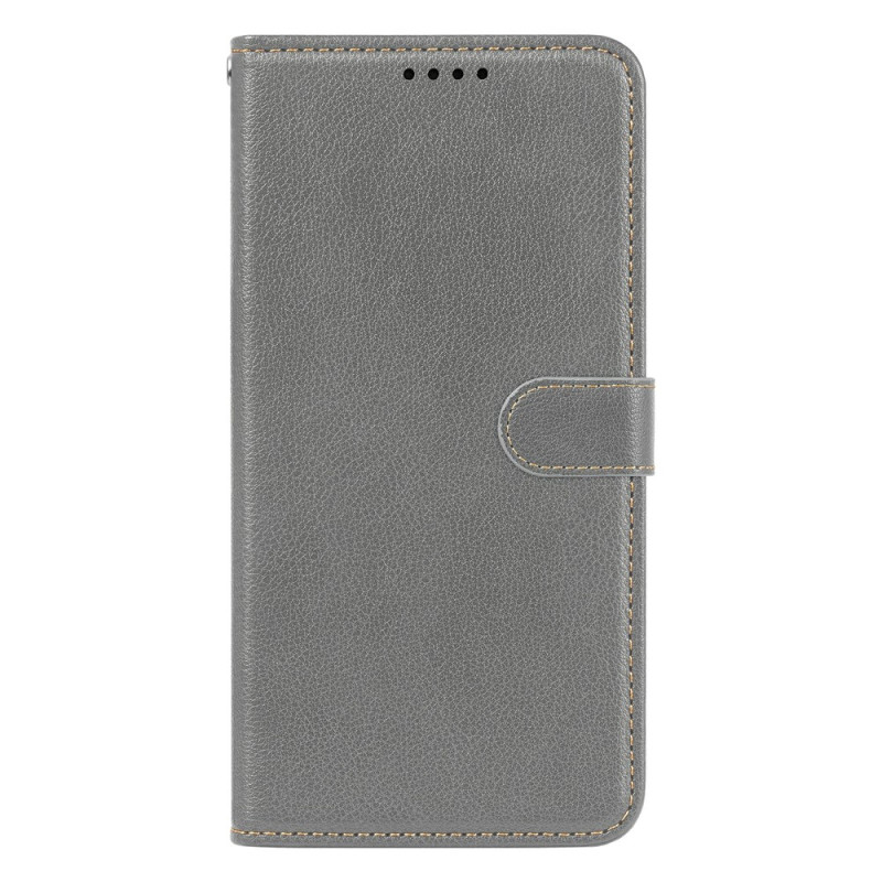 Capa para Samsung Galaxy S26 FE com textura de lichia (proteção RFID)