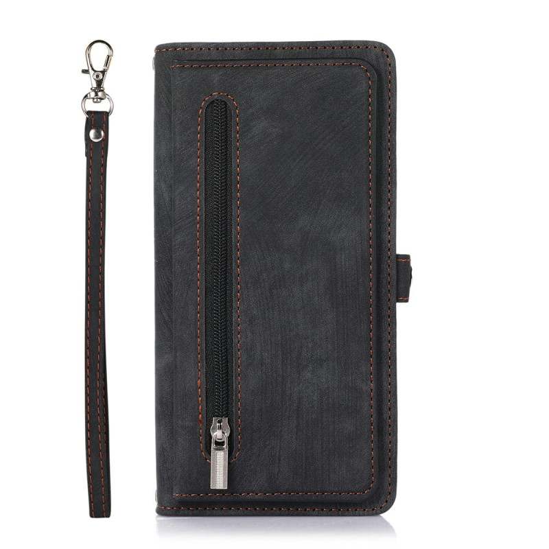 Capa para Samsung Galaxy S26 FE com 9 compartimentos para cartões e cordão