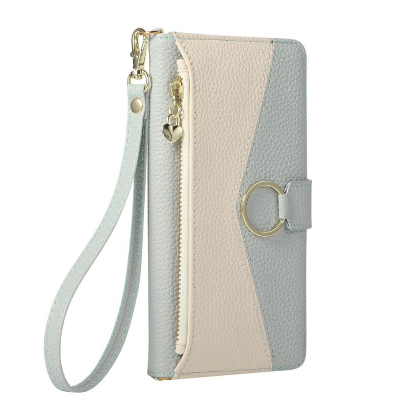 Capa bicolor para Samsung Galaxy S26 FE com design retro