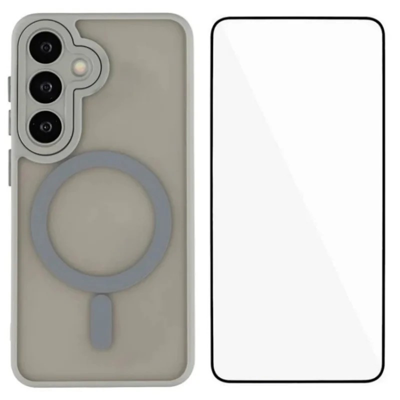 Capa magnética Color para Samsung Galaxy S26 FE com protetor de ecrã