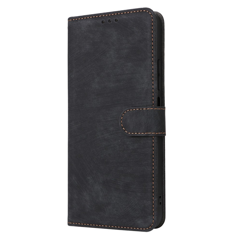 Capa para Xiaomi Redmi 17C 5G com efeito de camurça e alça (RFID)