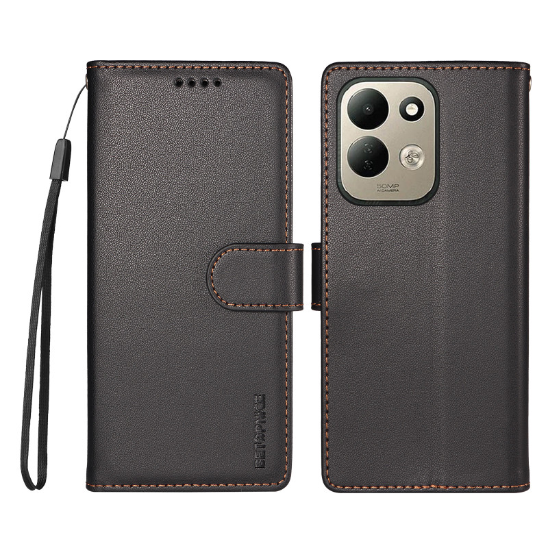 Capa para Xiaomi Redmi 17 5G / 4G com efeito de couro BINFEN COLOR