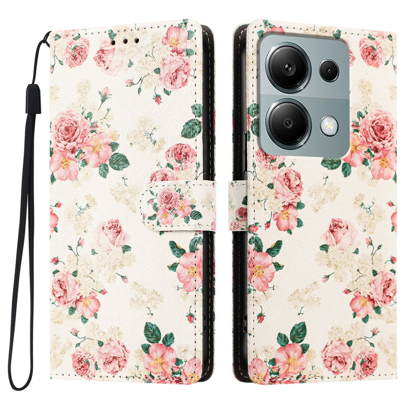 Capa para Xiaomi Redmi 17 5G / 4G com padrão floral