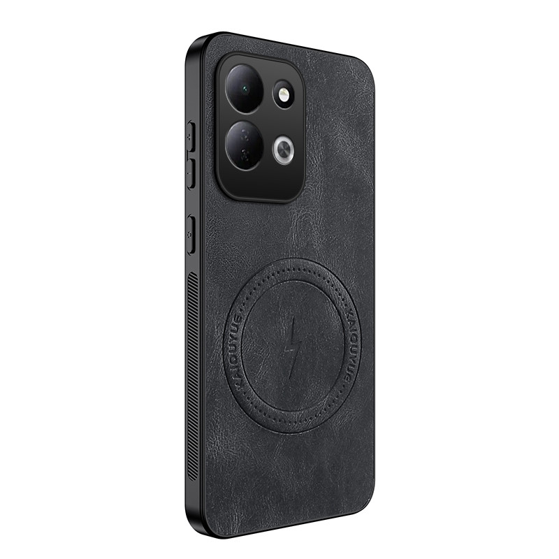Capa magnética com efeito de couro para Xiaomi Redmi 17 5G / 4G