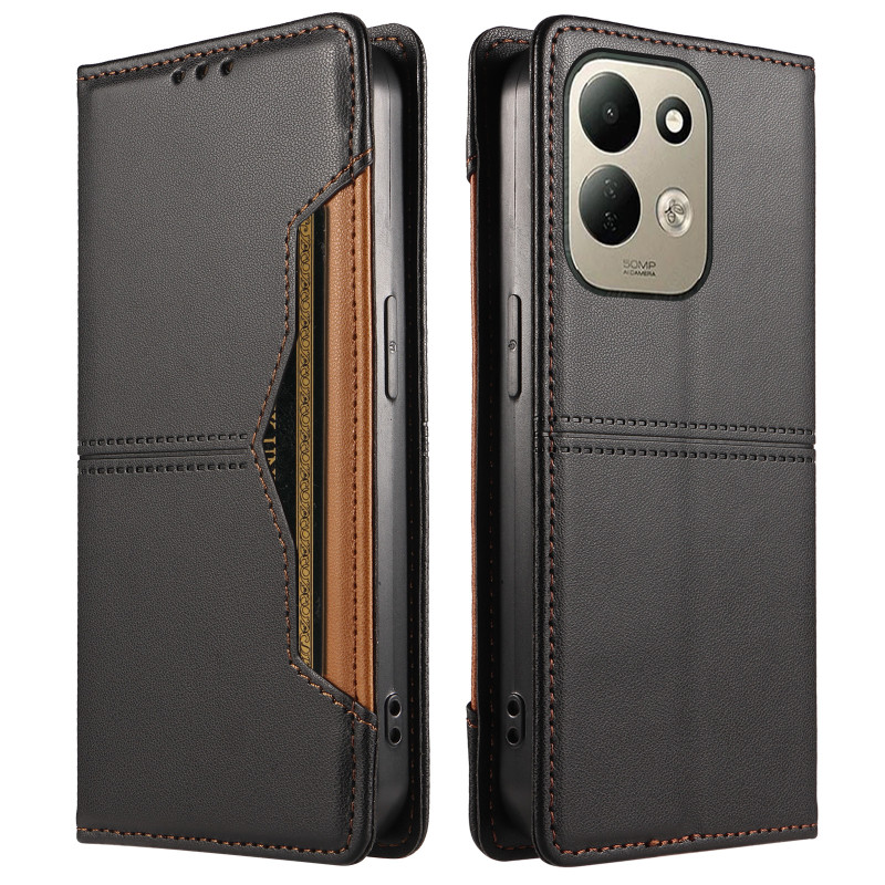 Capa Flip para Xiaomi Redmi 17 5G / 4G com porta-cartões externo