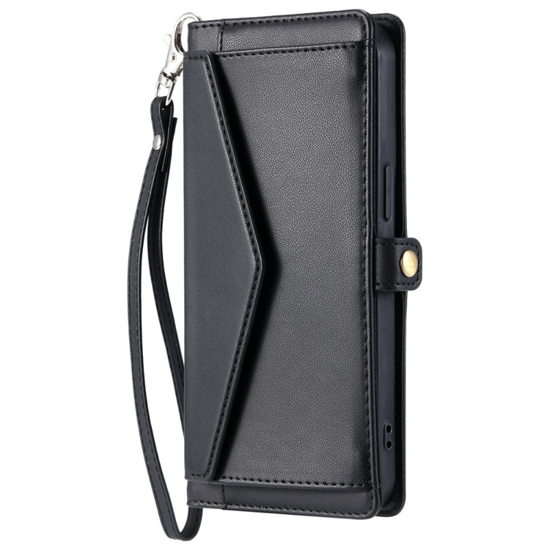Capa para Xiaomi Redmi 17 5G / 4G com bolso frontal e alça