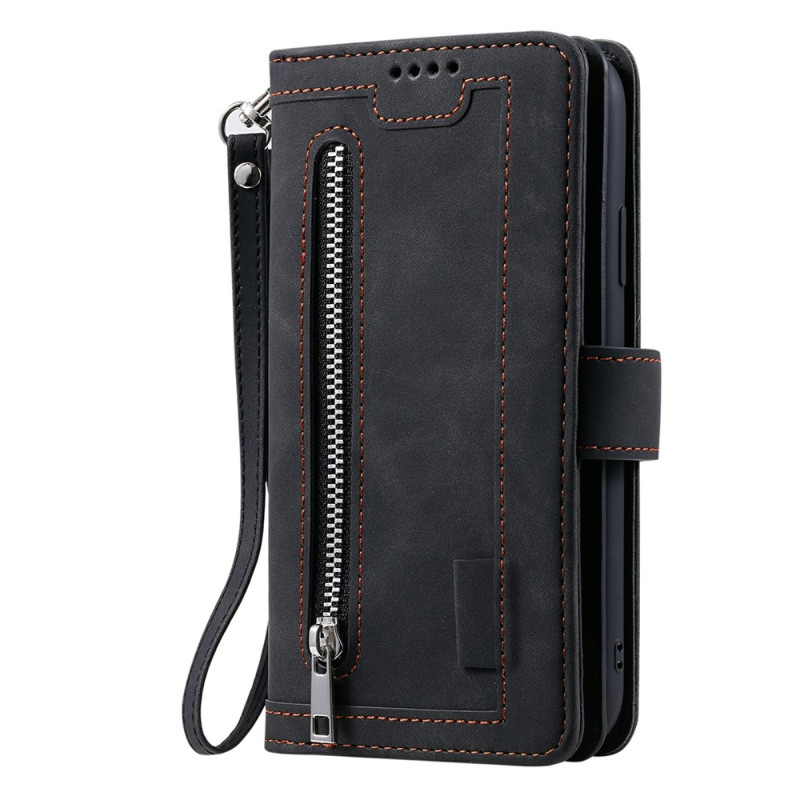 Capa tipo carteira para Xiaomi Redmi 17 5G / 4G com 9 compartimentos para cartões