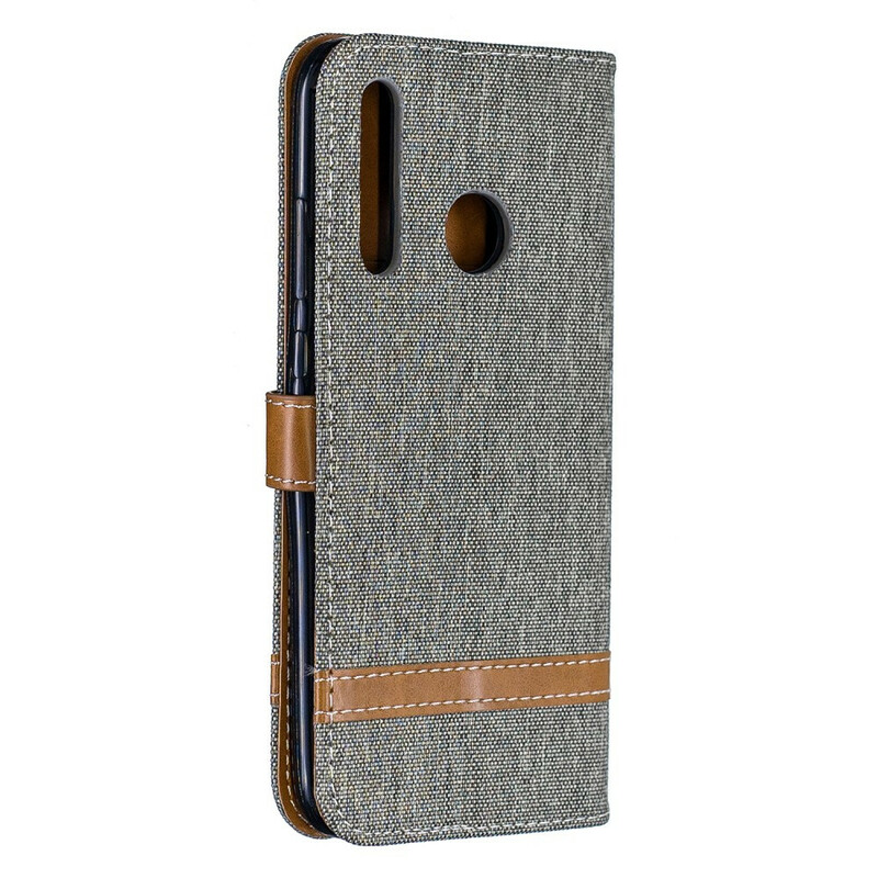 Huawei P Smart Plus 2019 Case Fabric and Leather Effect with Strap