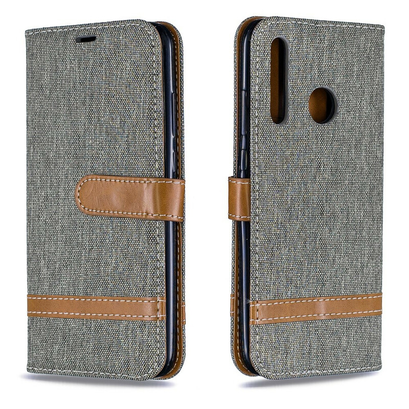 Huawei P Smart Plus 2019 Case Fabric and Leather Effect with Strap