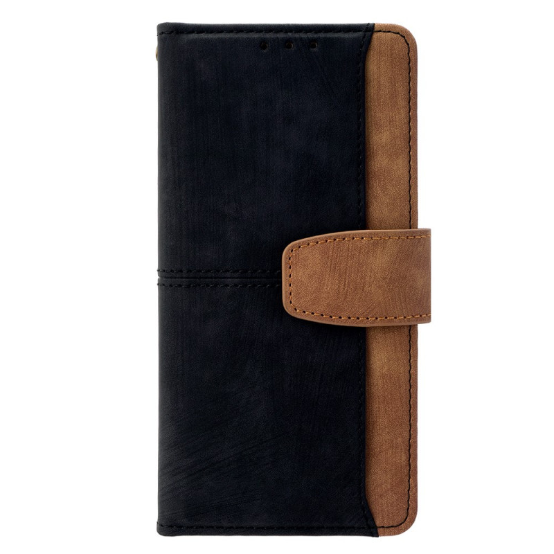 Capa para iPhone 18 Pro Max / 17 Pro Max com efeito de camurça bicolor