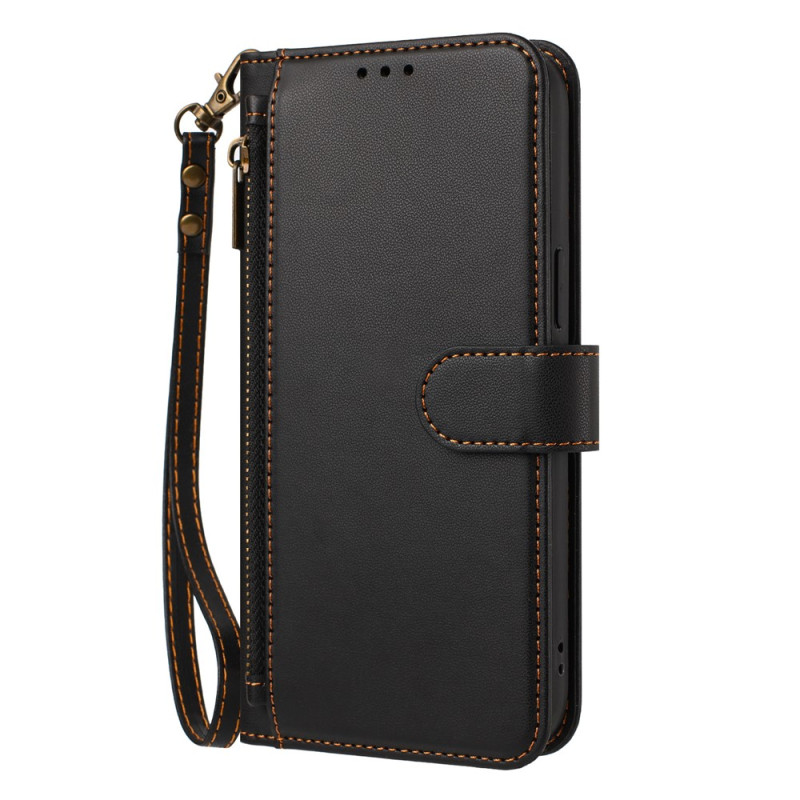 Capa para iPhone 18 Pro Max / 17 Pro Max com bolso com fecho e alça