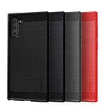 Samsung Galaxy Note 10 Capa de Fibra de Carbono Escovado MOFI Samsung Galaxy Note 10 Capa de Fibra de Carbono Escovado MOFI