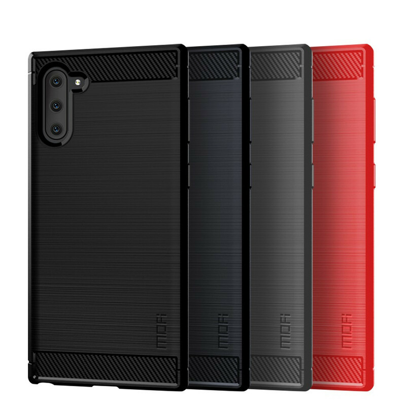 Samsung Galaxy Note 10 Capa de Fibra de Carbono Escovado MOFI