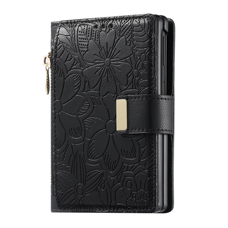 Capa para iPhone Duo Floral com Bolso com Fecho