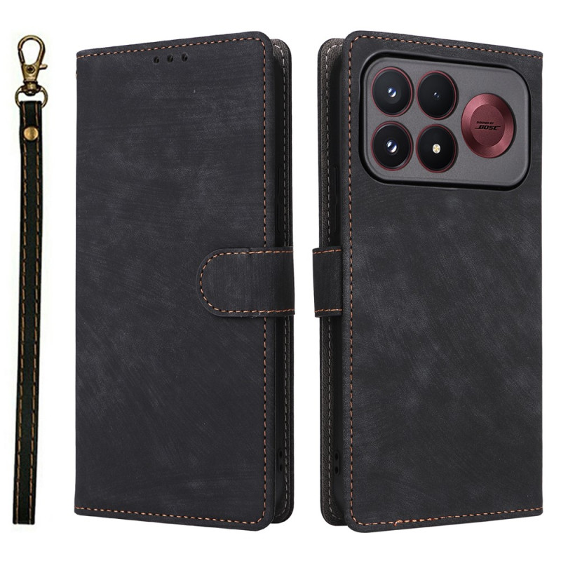 Housse Poco F9 Pro Effet Daim (protection RFID)