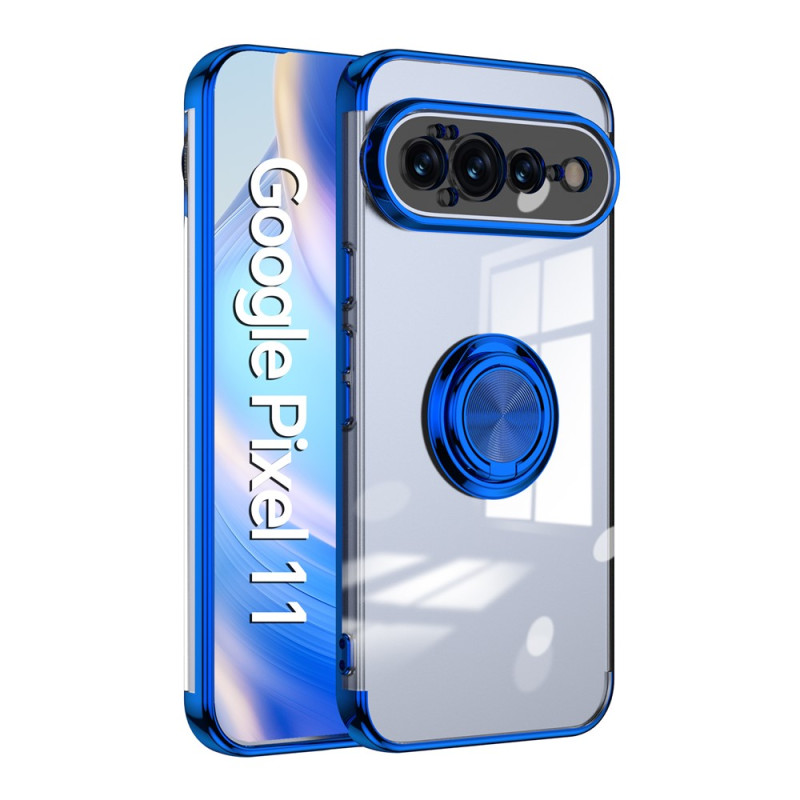 Capa transparente para o Google Pixel 11 com anel de suporte