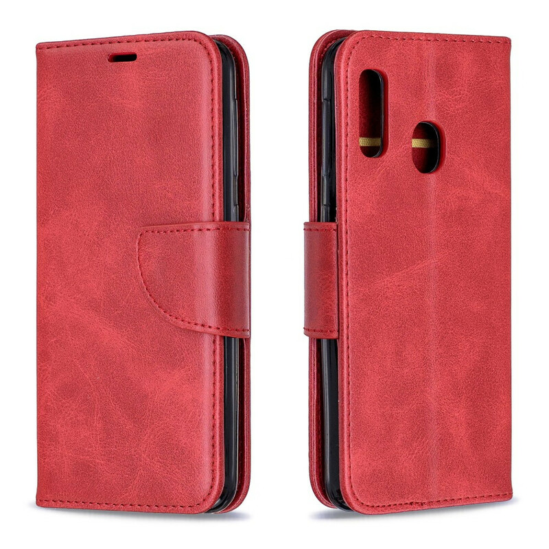 Aba oblíqua lisa da capa Samsung Galaxy A20e Aba oblíqua lisa da capa Samsung Galaxy A20e