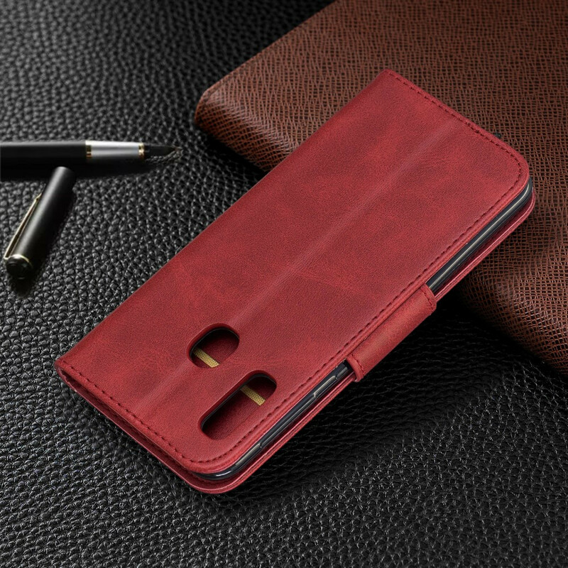 Aba oblíqua lisa da capa Samsung Galaxy A20e Aba oblíqua lisa da capa Samsung Galaxy A20e