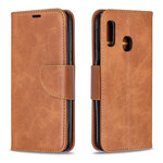 Aba oblíqua lisa da capa Samsung Galaxy A20e Aba oblíqua lisa da capa Samsung Galaxy A20e