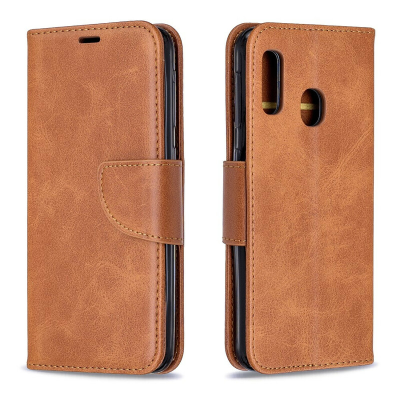 Aba oblíqua lisa da capa Samsung Galaxy A20e Aba oblíqua lisa da capa Samsung Galaxy A20e