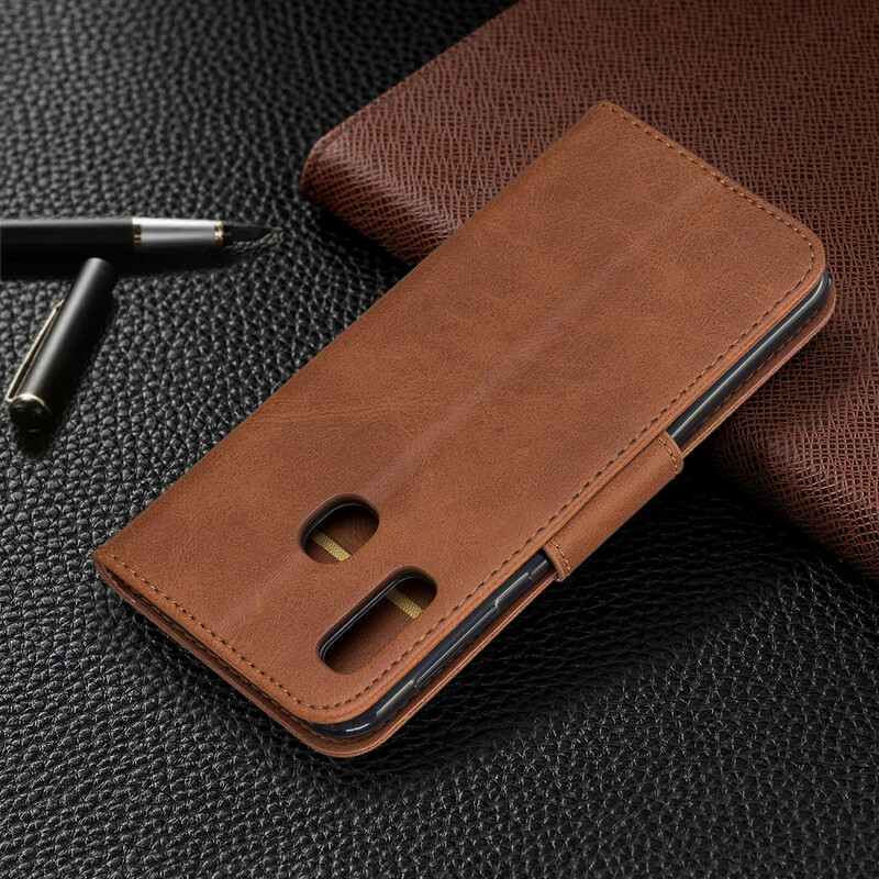 Aba oblíqua lisa da capa Samsung Galaxy A20e Aba oblíqua lisa da capa Samsung Galaxy A20e