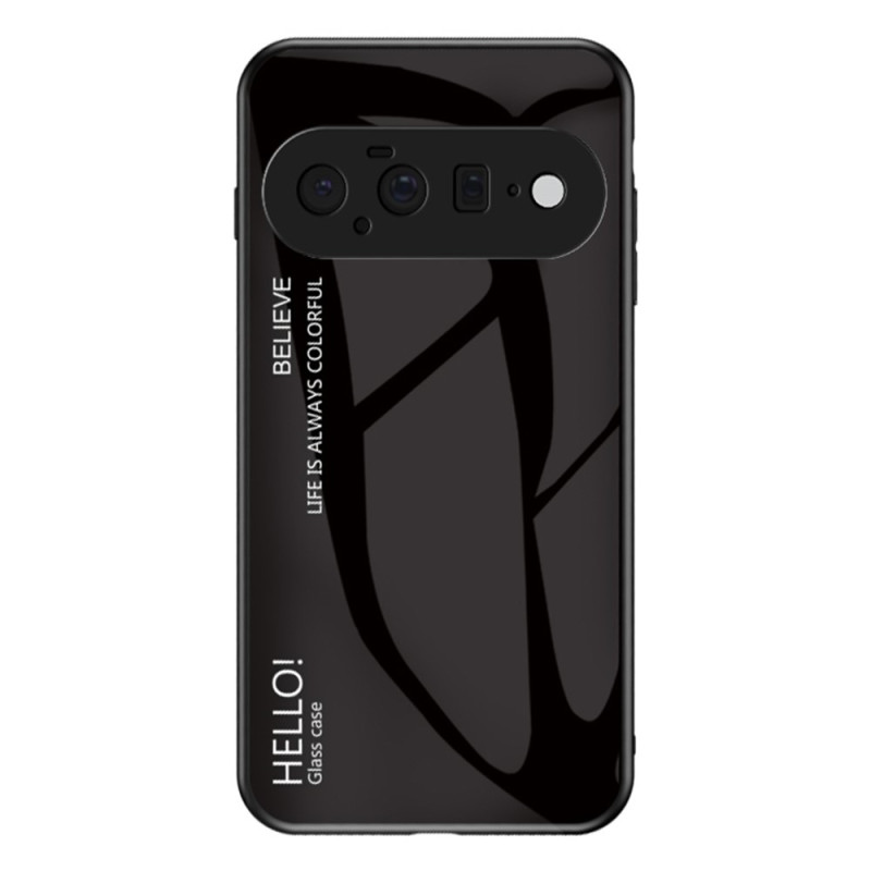 Capa para Google Pixel 11 em vidro temperado «Hello»