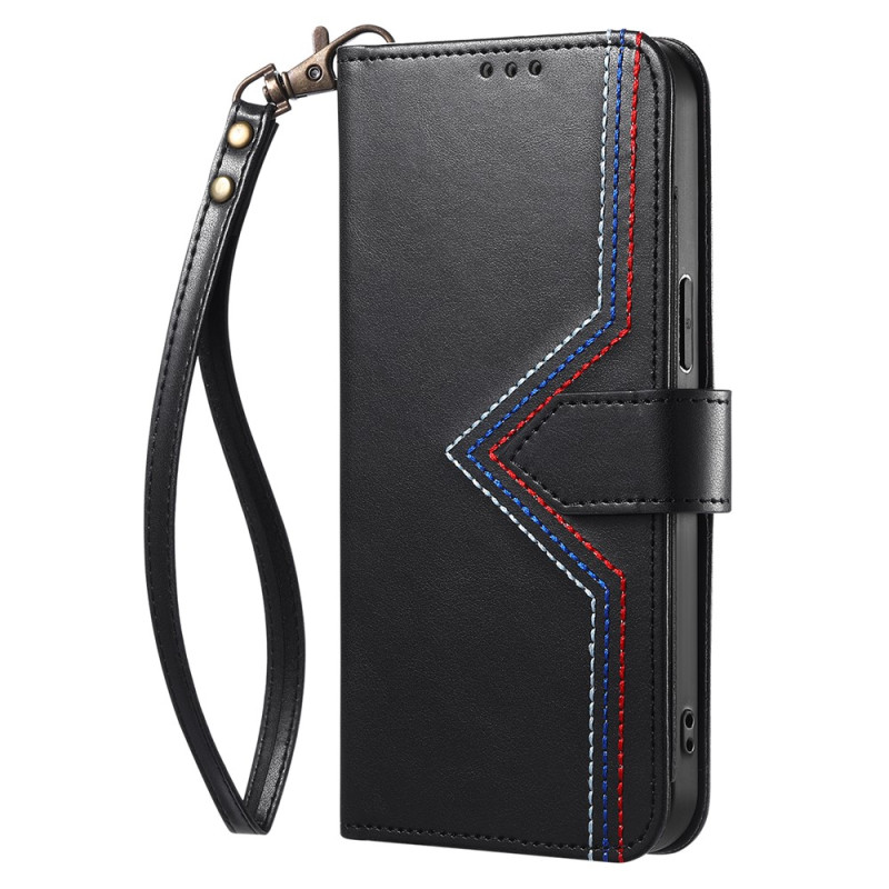 Capa para Google Pixel 11 Pro / 11 com costuras coloridas