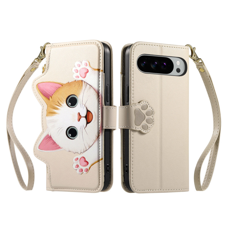 Capa para Google Pixel 11 Pro com Gatos e Alça