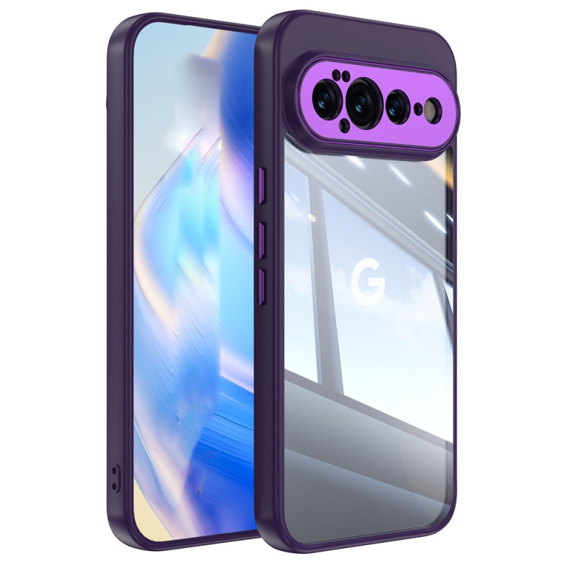 Capa transparente para o Google Pixel 11 Pro com estrutura metálica