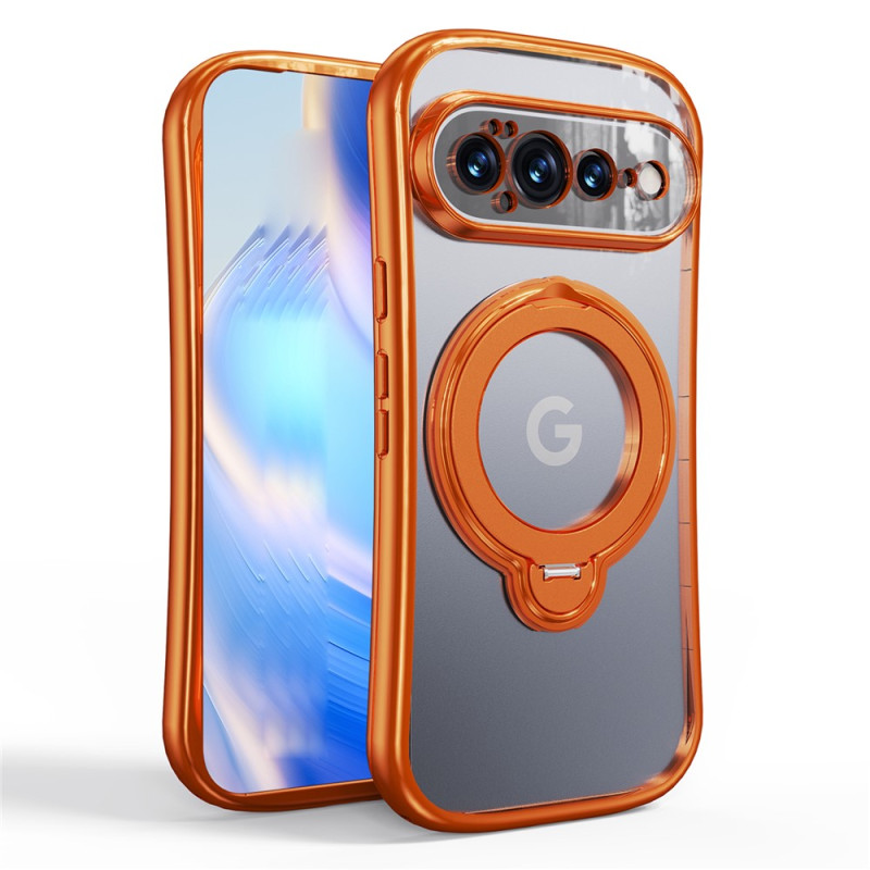 Coque Google Pixel 11 Pro Transparente Magnétique avec Anneau Rotatif 360°