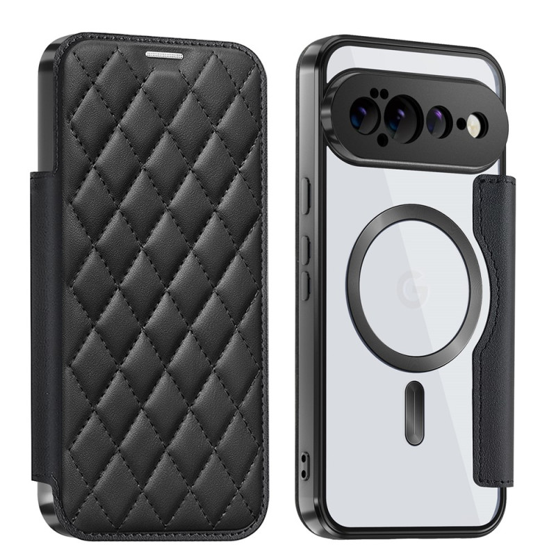 Capa Flip para Google Pixel 11 Pro XL em imitação de couro acolchoado