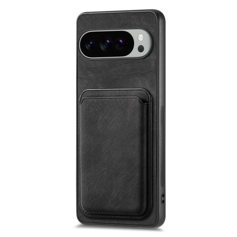Capa para Google Pixel 11 Pro XL com efeito de camurça e porta-cartões