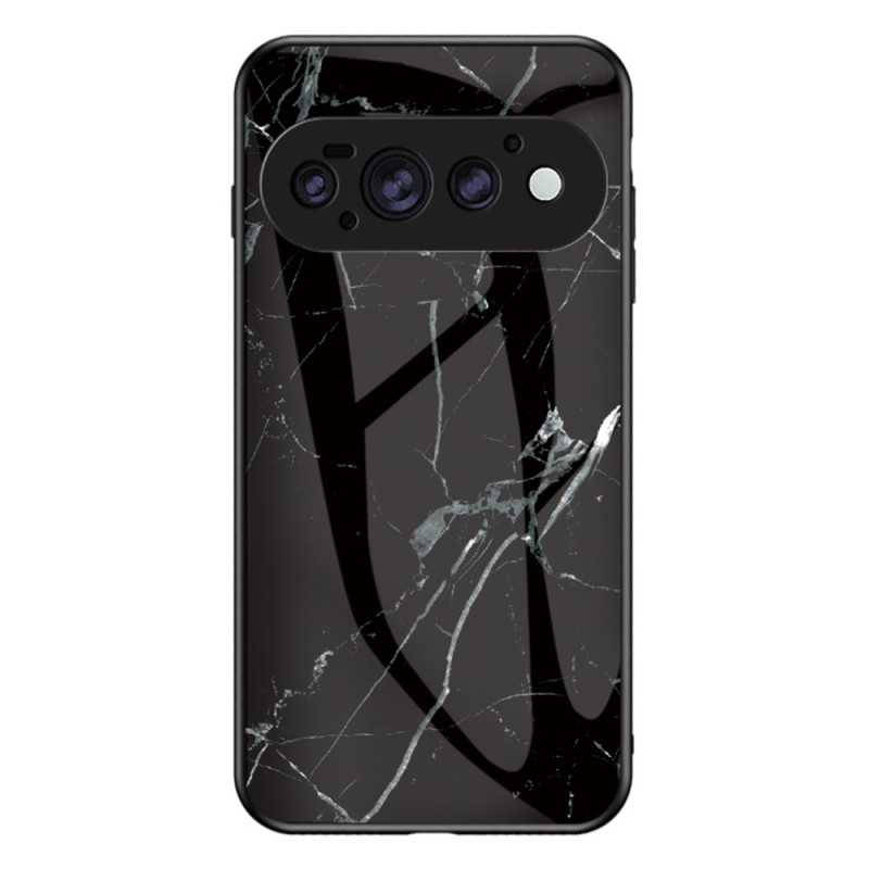 Capa para Google Pixel 11 Pro XL em vidro temperado com padrão de mármore