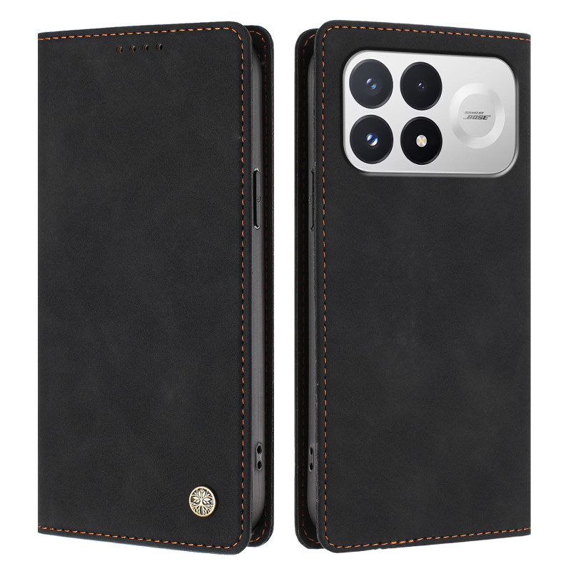 Capa Flip Poco F9 Pro tipo carteira com proteção anti-RFID