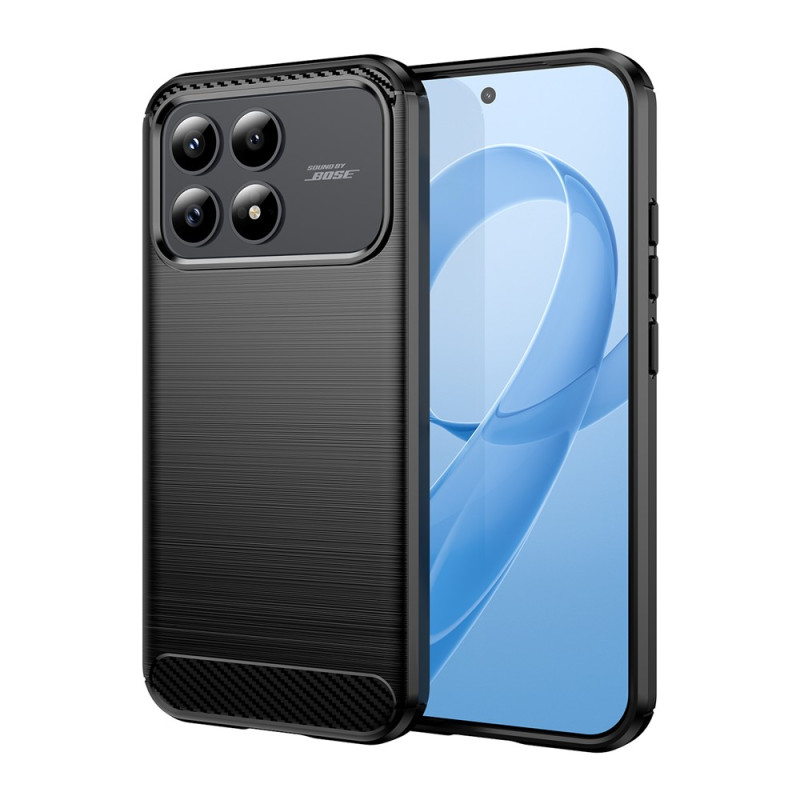 Capa para Poco F9 Pro em fibra de carbono escovada