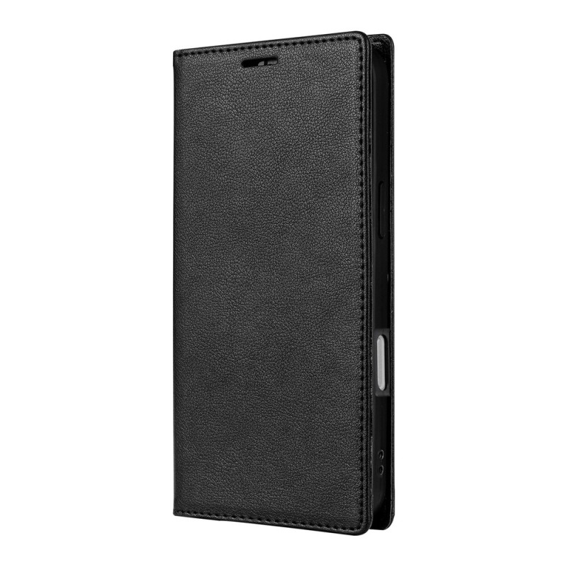Capa Flip para iPhone 18 Pro / 17 Pro com acabamento em pele
