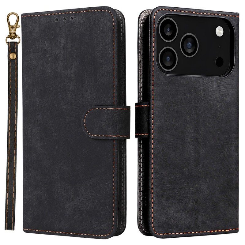 Capa para iPhone 18 Pro / 17 Pro com efeito de camurça e proteção RFID