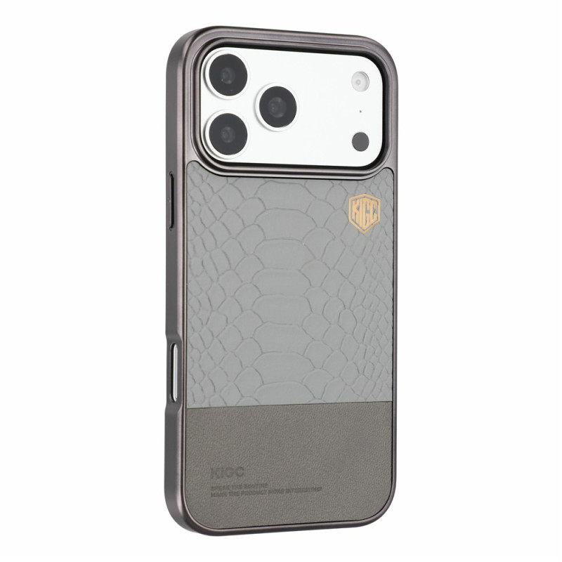 Capa magnética para iPhone 18 Pro / 17 Pro com efeito de pele de crocodilo KIGC